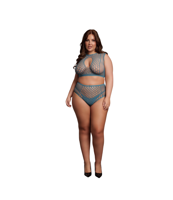 Le Désir by Shots Duo Net Key-Hole Beha Set - Koningsmaat