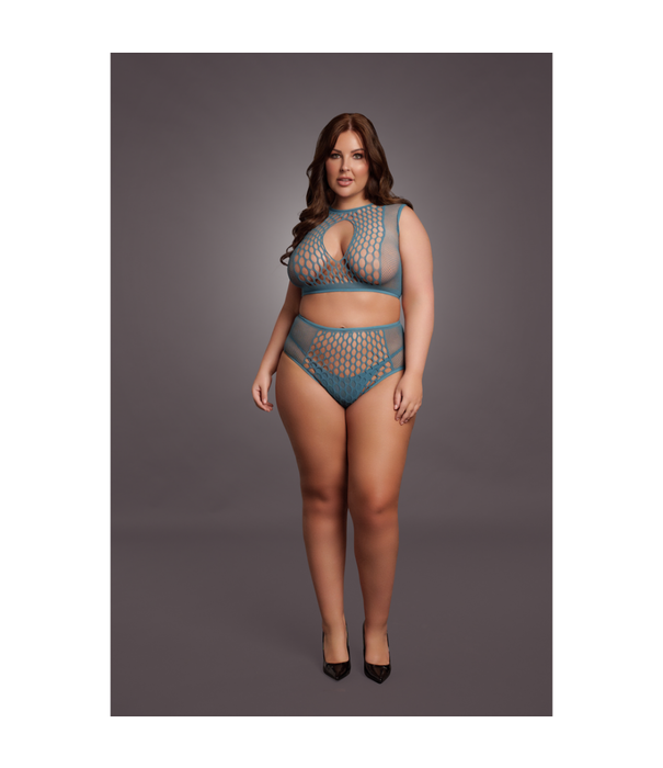 Le Désir by Shots Duo Net Key-Hole Beha Set - Koningsmaat