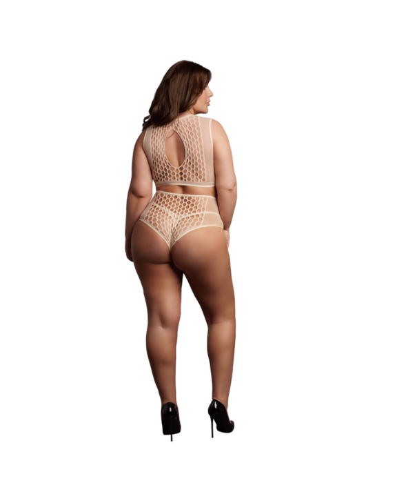 Le Désir by Shots Duo Net Key-Hole Beha Set - Queen Size