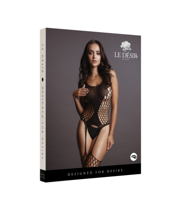 Le Désir by Shots Fence Suspender Bodystocking - One Size