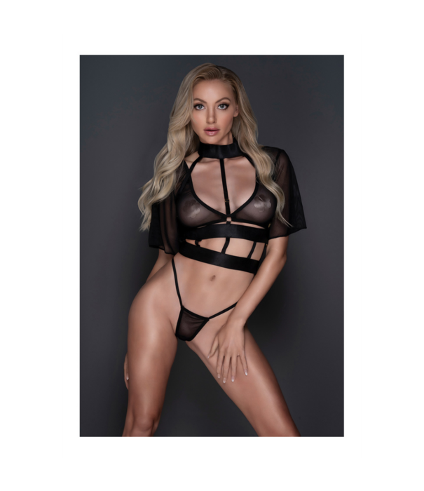 Allure Dromer - Korset en Tong - OS - Zwart