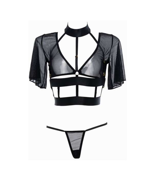 Allure Dromer - Korset en Tong - OS - Zwart