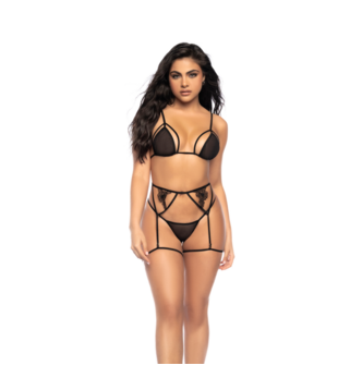 Drie Delige Set - L/XL - Zwart