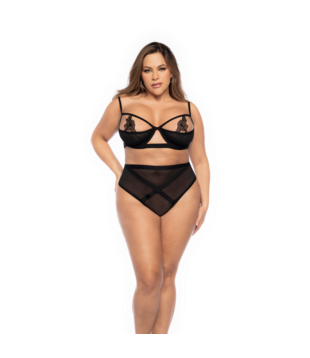 Twee-delige set - 3/4X - Zwart