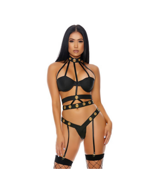 Verleidelijke Kooi - Lingerieset - XL