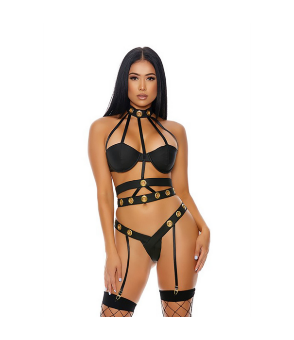 Forplay Verleidelijke Kooi - Lingerieset - XL