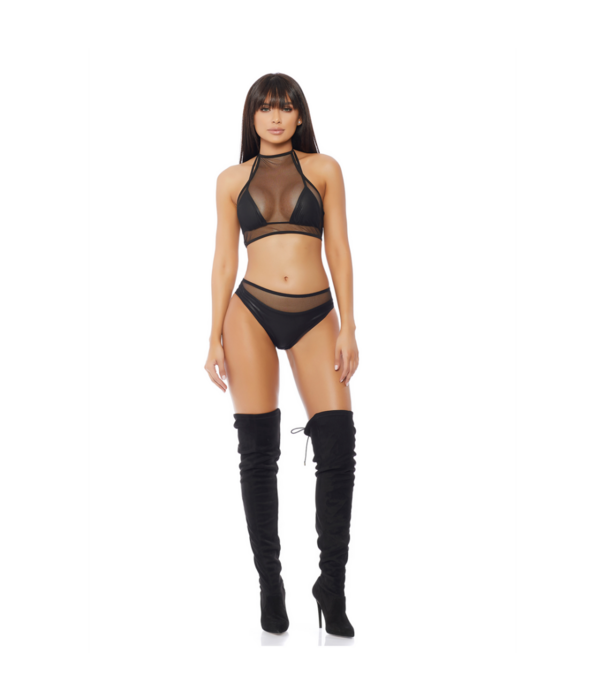 Forplay Impulse Top en Panty - Zwart