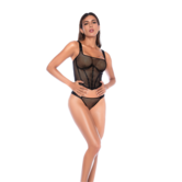Mesh Twee Delige Set - S/M - Zwart