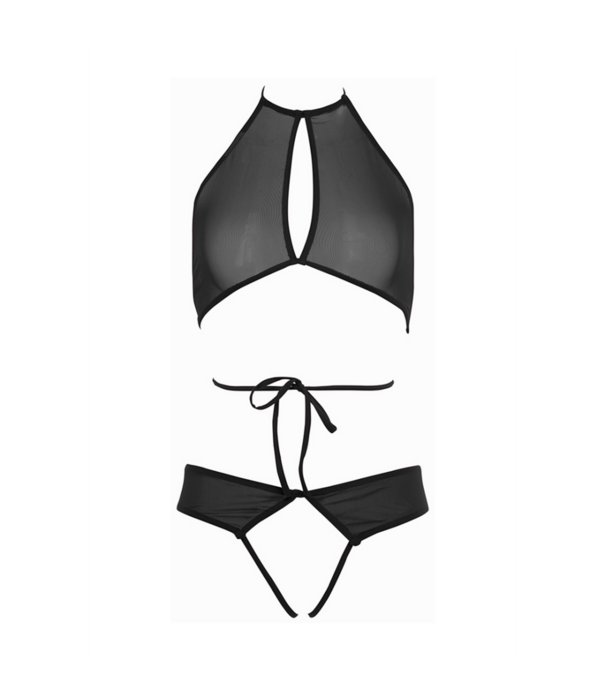 Allure Marley - Peekaboo en Panty - L/XL - Zwart