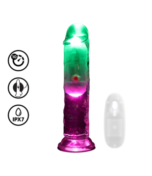 LED Vibrerende Rechte Penis - 6 / 15 cm - Transparant