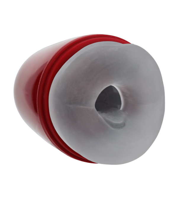 Pumped by Shots Pulsar - Negatieve Druk Zuig- en Trillingsmasturbator Pomp - Metallic Rood