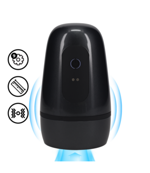 Pulsar - Negative Pressure Suction and Vibration Masturbator Pump - Gun Metal