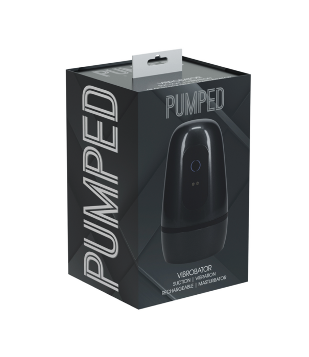 Pumped by Shots Pulsar - Negative Pressure Suction and Vibration Masturbator Pump - Gun Metal