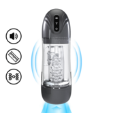 SonicPull - Zuig- en Vibratie Masturbator Pomp - Multimedia Verbeterd - Gun Metal