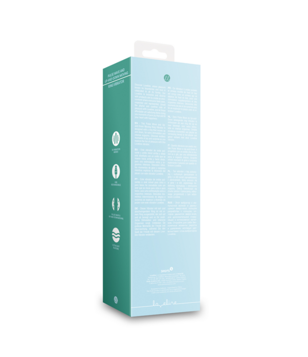 Loveline by Shots Pulse Wave en Op-en-Neer Beweegbare Ring Vibrator - Arctic Blue