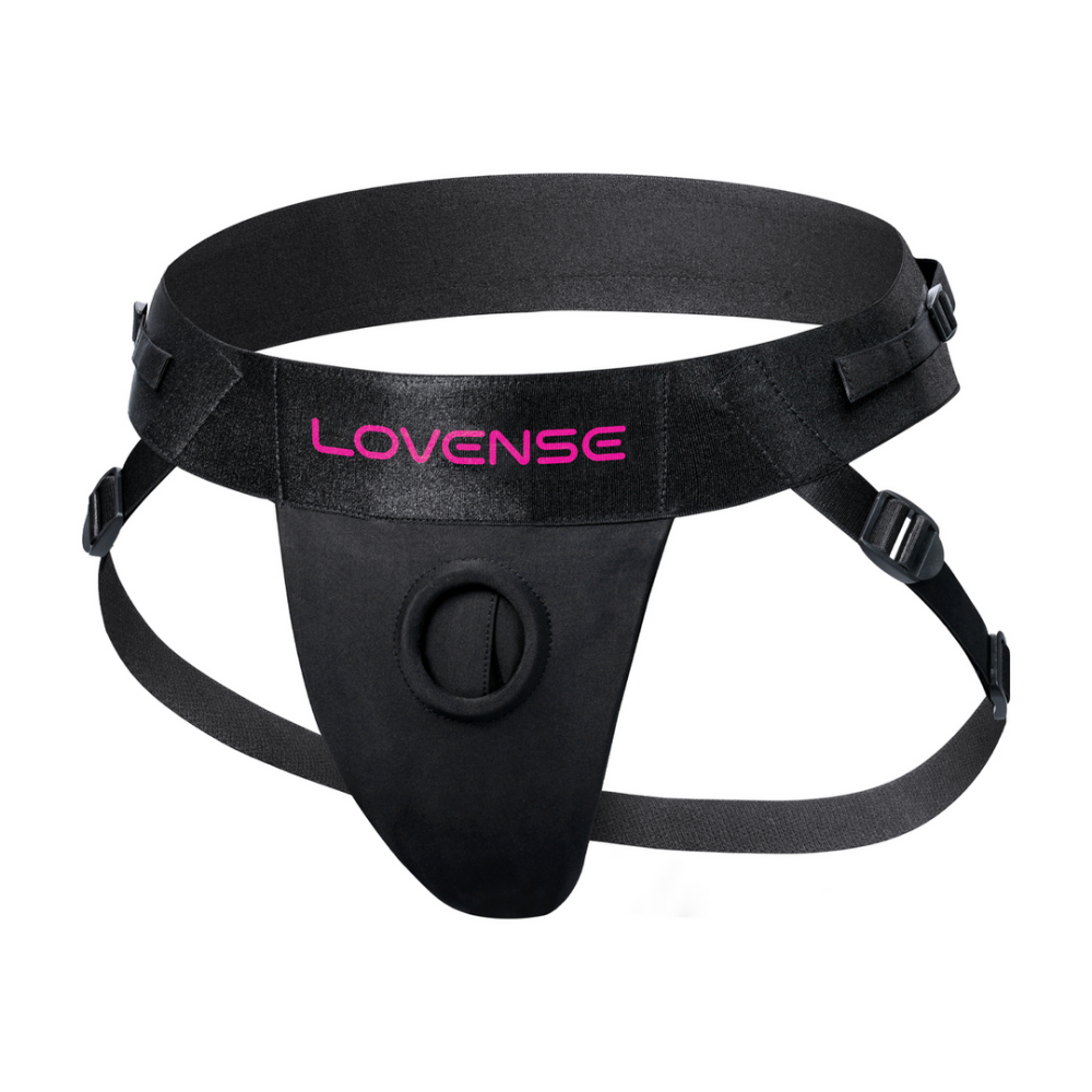 Lovense Strapless Harnas voor Lapis Dubbel Eind Vibrerende Strap-on - Zwart/Roze afbeelding