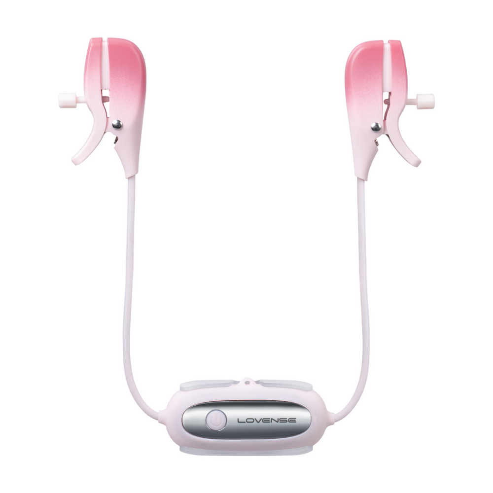 Lovense Gemini - App-gestuurde Vibrerende Tepelklemmen - Roze afbeelding