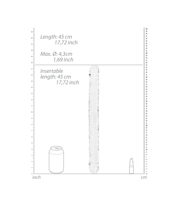 RealRock by Shots Realistische Double Dong - 18'' / 45 cm