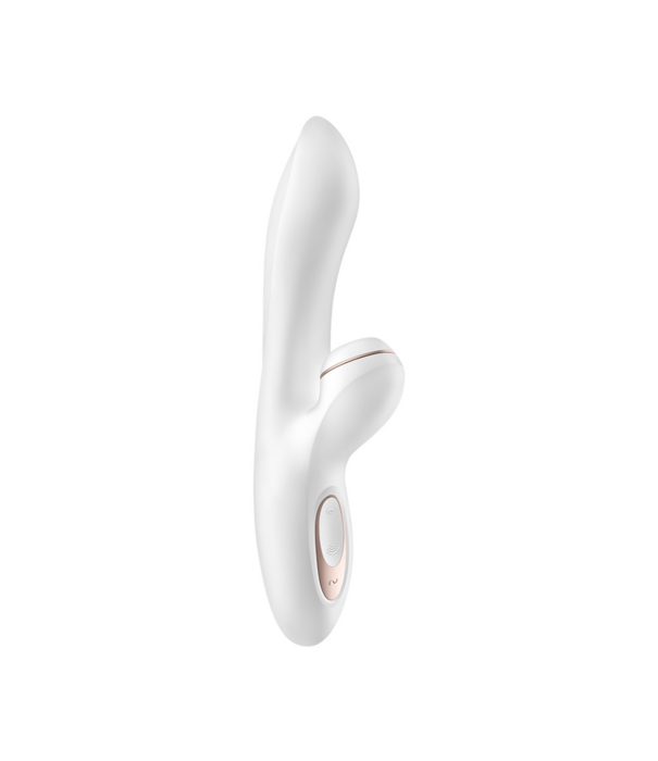 Satisfyer Pro Plus - G-Spot Air Pulse Stimulator en Vibratie - Wit/Roze Goud
