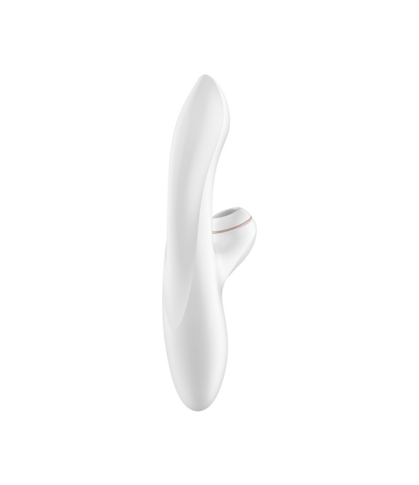 Satisfyer Pro Plus - G-Spot Air Pulse Stimulator en Vibratie - Wit/Roze Goud