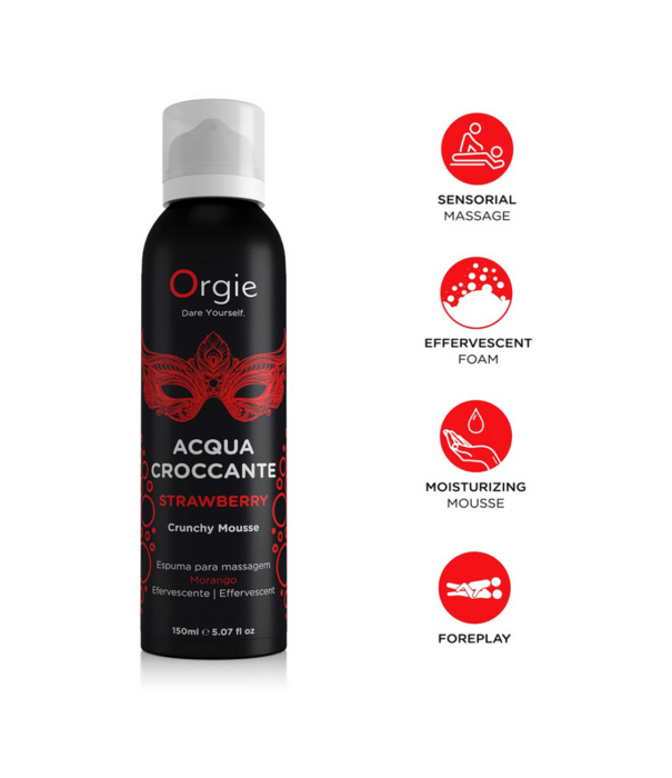 Orgie Acqua Crocante - Crackeling Massage Foam - 5 fl oz / 150 ml