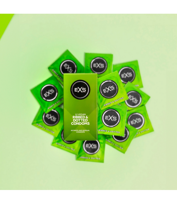 EXS EXS 3 in 1 - Ribbed, Dotted en Flared - Condooms - 12 Stuks