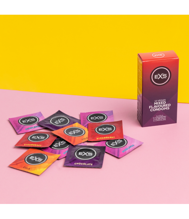 EXS EXS Mixed Flavored - Condoms - 12 Stuks