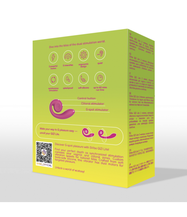 GIZI Lite - Dual G-Spot Stimulator - Zoete Dragonfruit