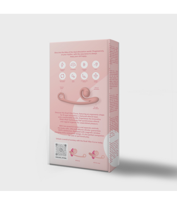 Slak Vibe - Curve Vibrator - Perzikroze