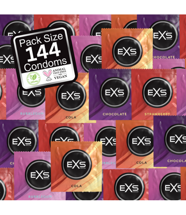 EXS EXS Gemengde Smaken - Condoms - 144 Stuks