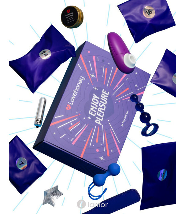Lovehoney Lovehoney Enjoy Pleasure adventskalender 2025 met 24 erotische verrassingen en Womanizer Mini 2