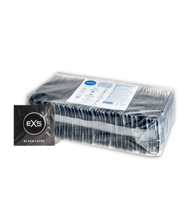 EXS EXS Zwarte Latex Condoms - Condoms - 100 Stuks