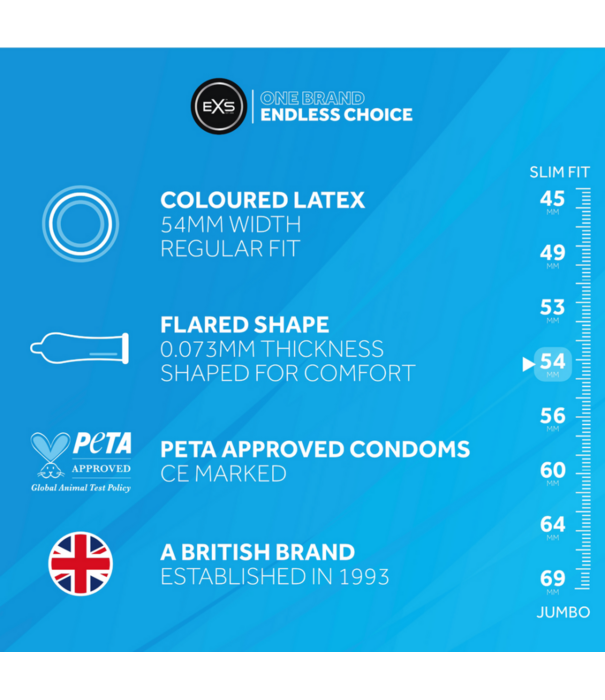 EXS EXS Zwarte Latex Condoms - Condoms - 100 Stuks