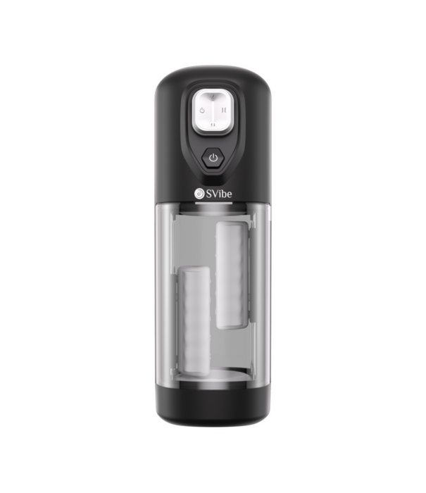 Ikon VOLT - Vibrerende Wrijvende Verwarmende Masturbator - Doorzichtig