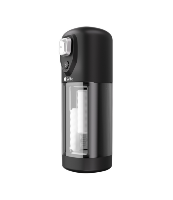 Ikon VOLT - Vibrerende Wrijvende Verwarmende Masturbator - Doorzichtig