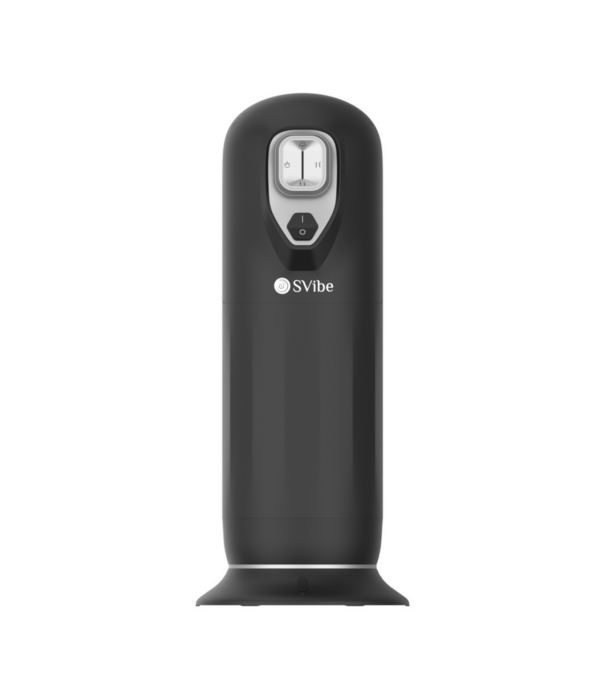 Ikon JET - Vibrerende Duwende Verwarmende Masturbator - Zwart