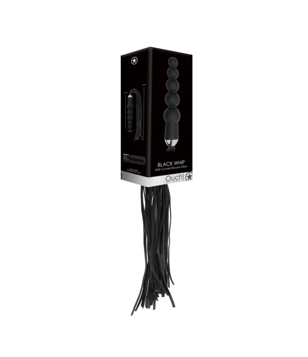 Ouch! by Shots Zweep met Gebogen Silicone Dildo