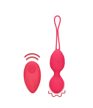 Vibrerend Ei met Afstandsbediening - Aardbei Rood