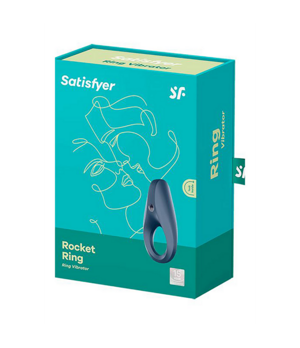 Satisfyer Rocket Ring - Vibrerende Cockring - Donkerblauw