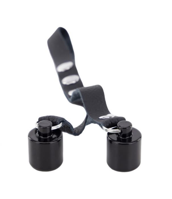 Red Leather Leren Ballenrek Gewichten 2 x 50 gr - Zwart