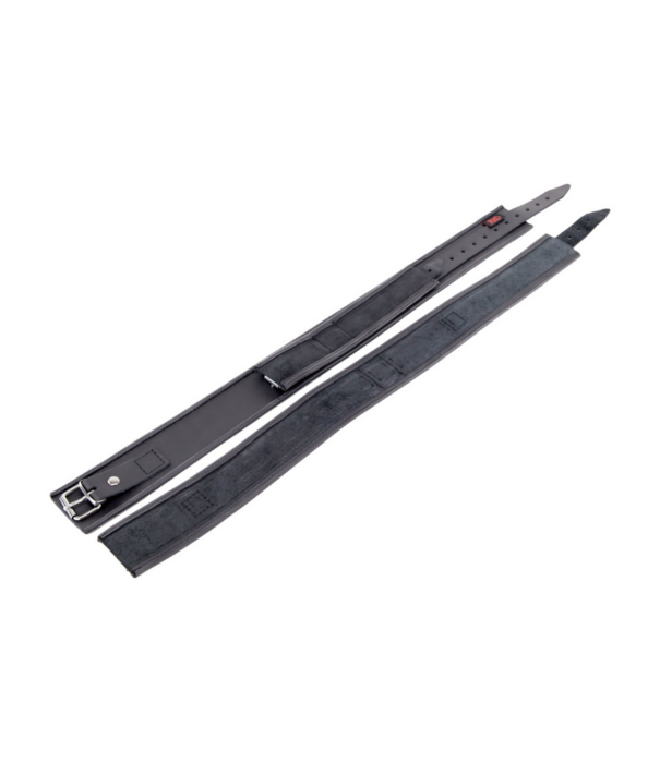 Red Leather Leren Dijen- en Handboeien - Zwart