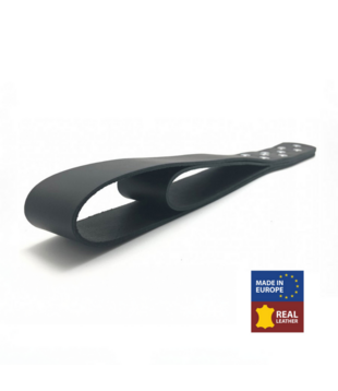 Leren Dubbele Peddel - 44,5 cm - Zwart