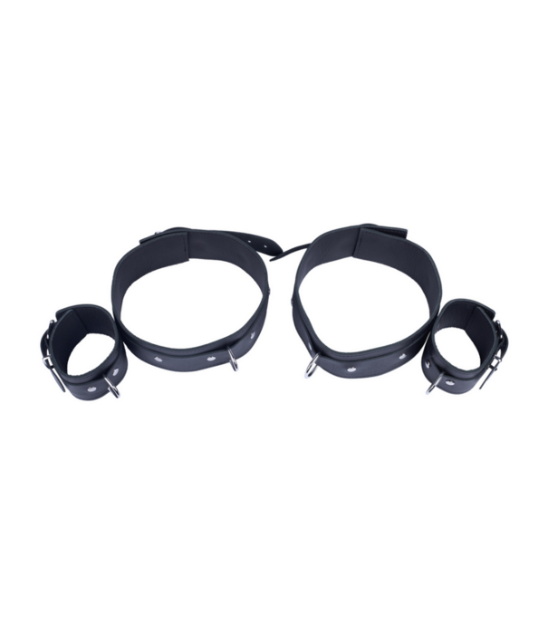 Red Leather Leren Bovenbeen Beperkingen - Zwart