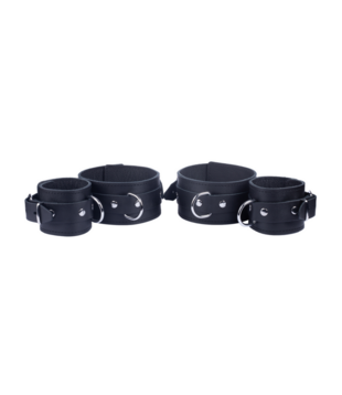 Leren Arm- en Onderarmbeperkingen - Zwart