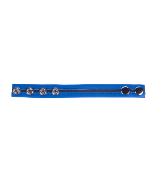 Red Leather Tippy - Leren Cockring - Blauw