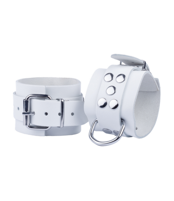 Red Leather Ultra Leather Handboeien - Wit