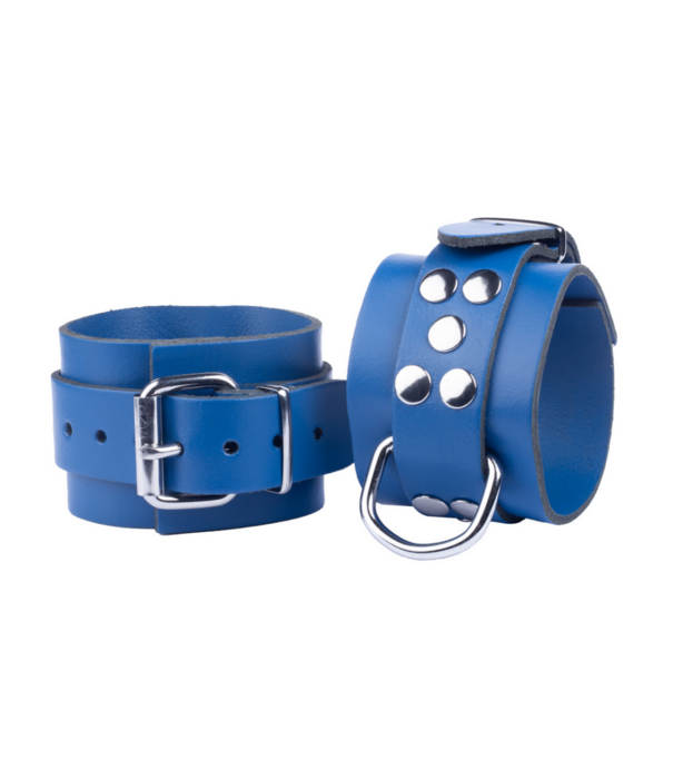 Red Leather Ultra Leather Handboeien - Blauw