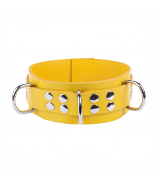 Ultra Leather Ketting - Geel