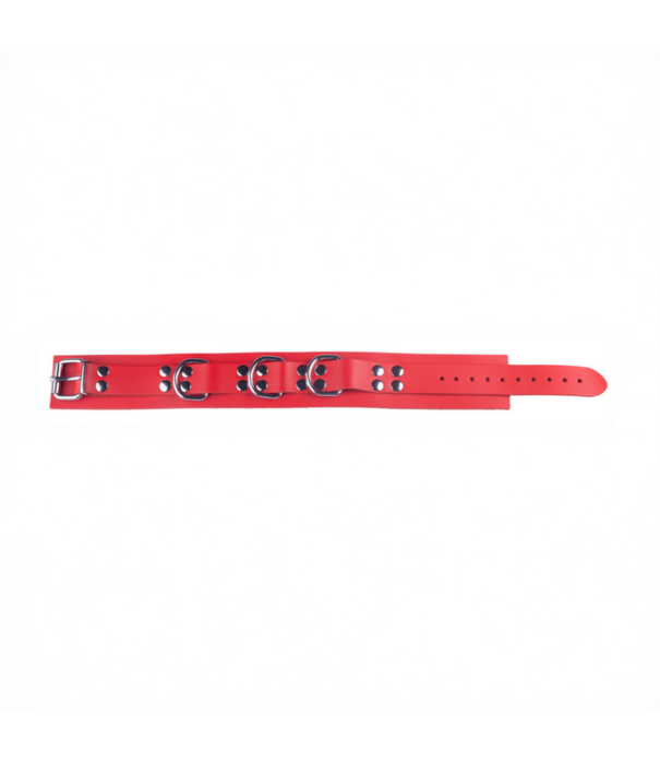 Red Leather Ultra Leather Halsketting - Rood