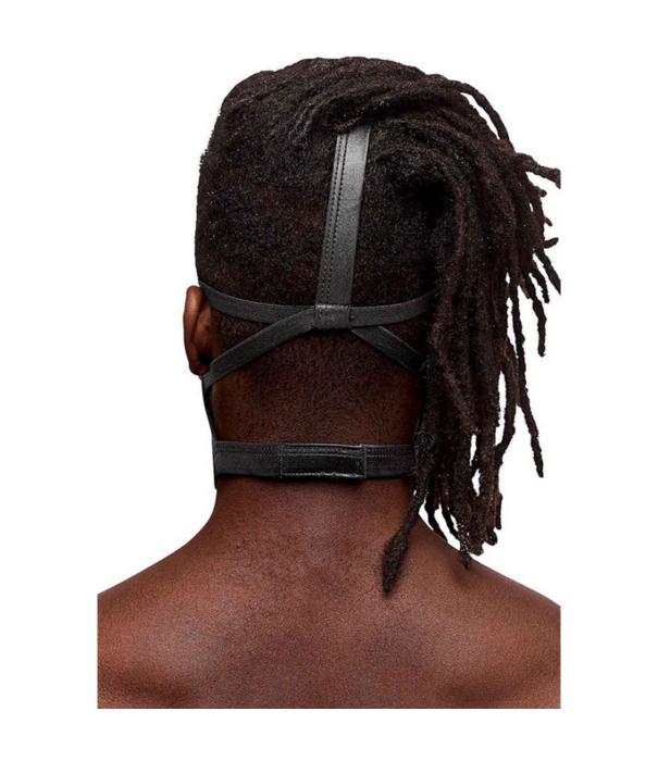 Male Power Triton - Masker met Verstelbare Nek en Voorring - Eén Maat - Zwart